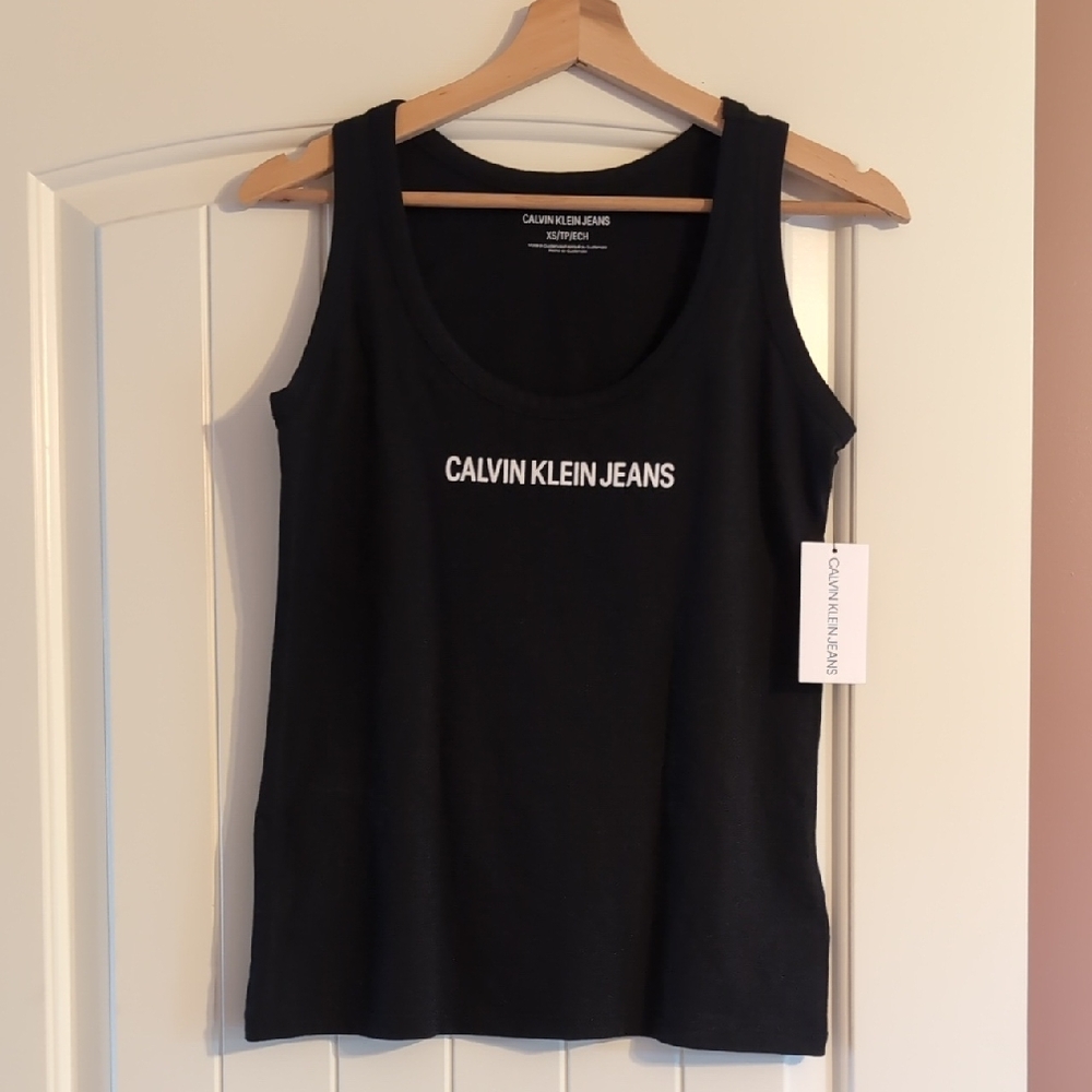 NWT Vintage Calvin Klein Jeans Black Tank Top